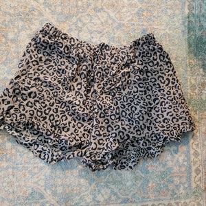 American Eagle Leopard Print Shorts